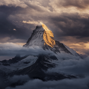 Summit of Resilience – Mindful Mountain Wall Art for Strength, Healing & Inner Growth