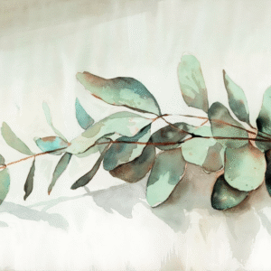 Eucalyptus Botanical Print Set – 4 Minimalist Greenery Illustrations (Digital Download)