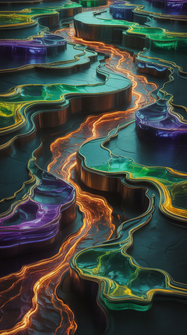 Limited Edition Digital Abstract Flow Collection (1 of 15 Each) - Image 2