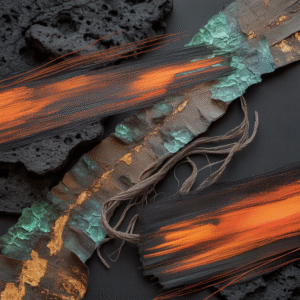 Molten Earth Fusion — Abstract Lava-Inspired Texture Art Print