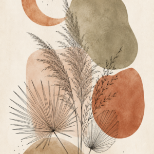 Abstract Boho Botanical